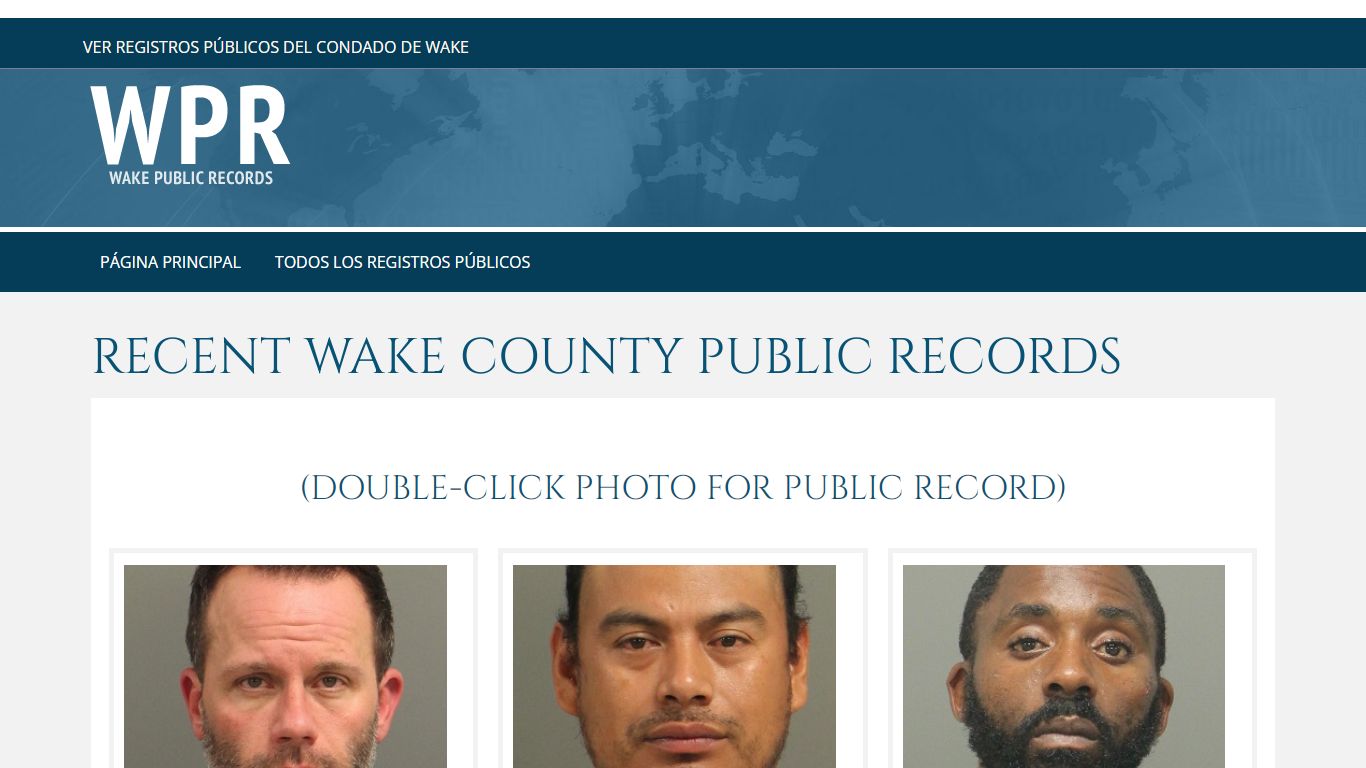 Recent Wake County Public Records